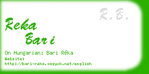 reka bari business card